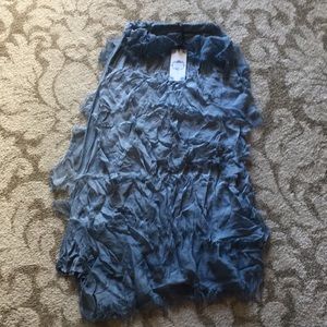 NWT Tempo Paris blue ruffle skirt